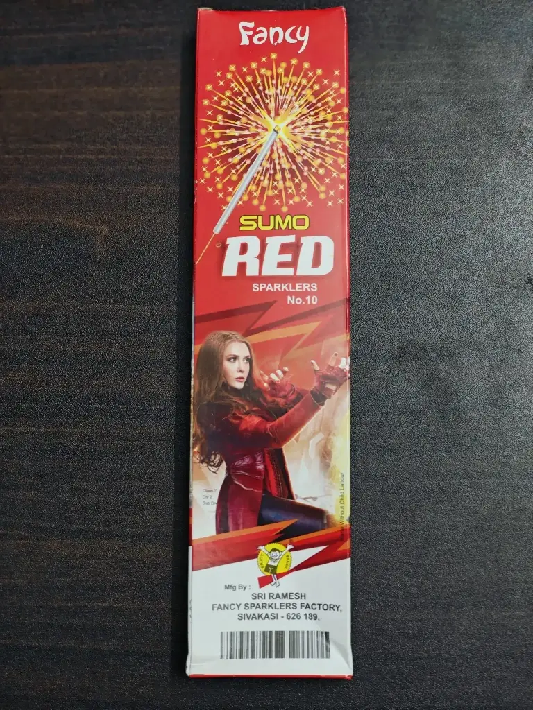 10 Cm Red Sparklers 