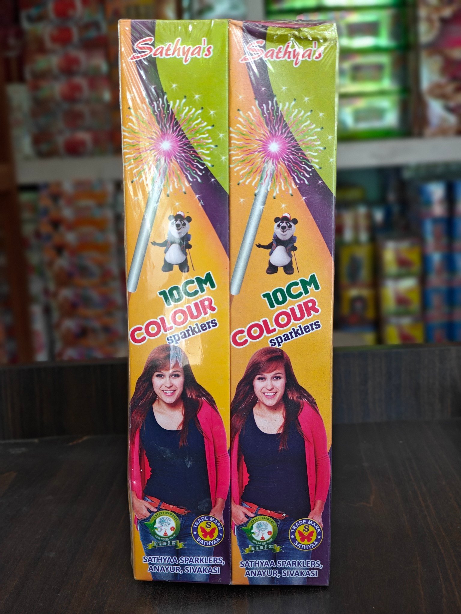 10 cm colour sparklers