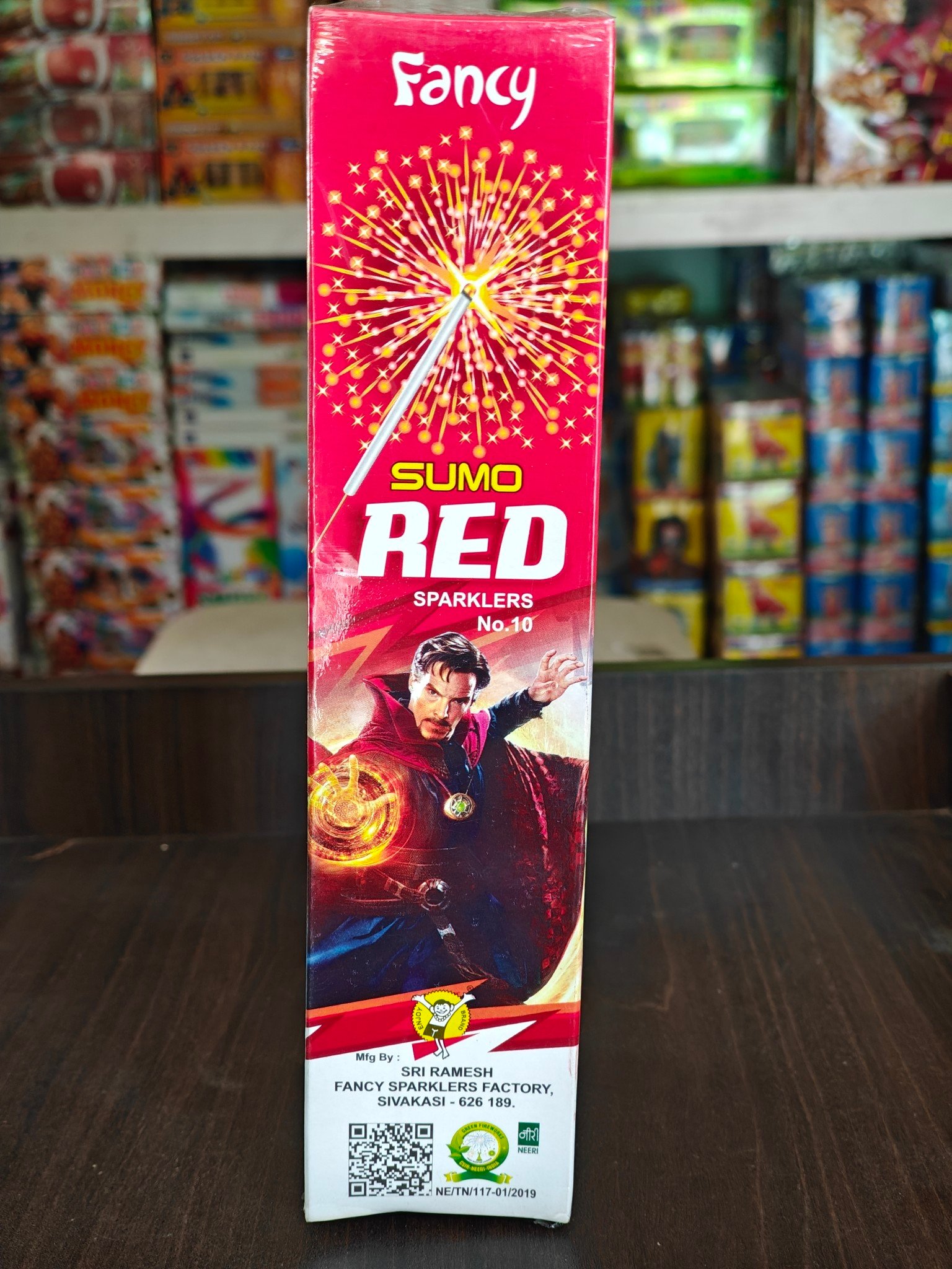 10 cm red sparklers (ramesh)