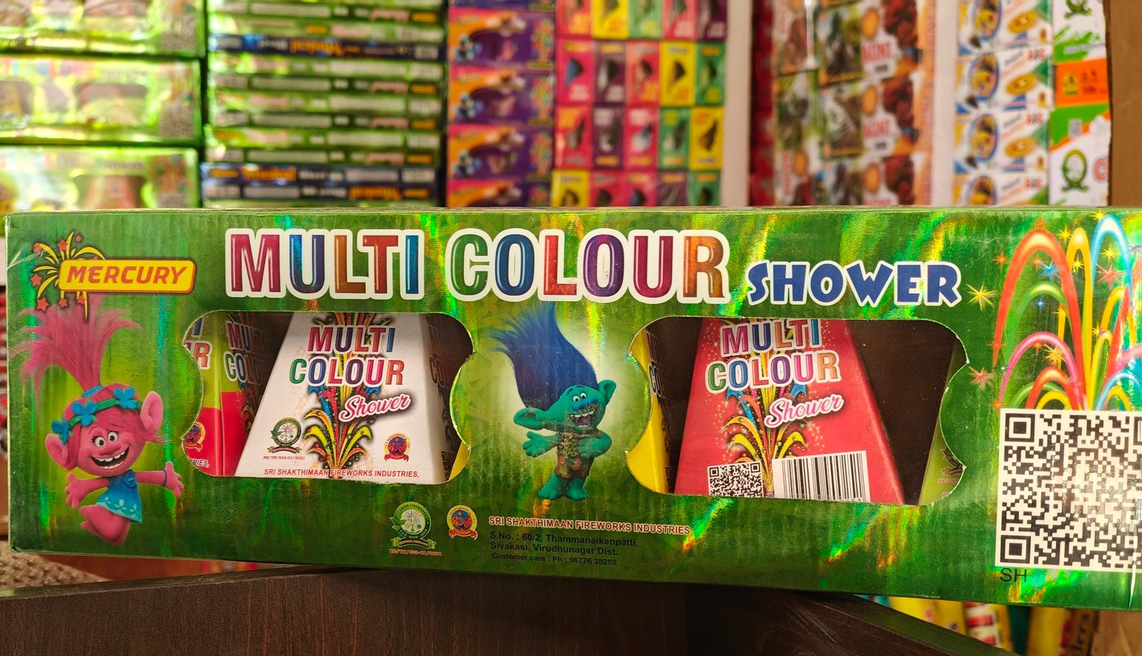 multi colour shower