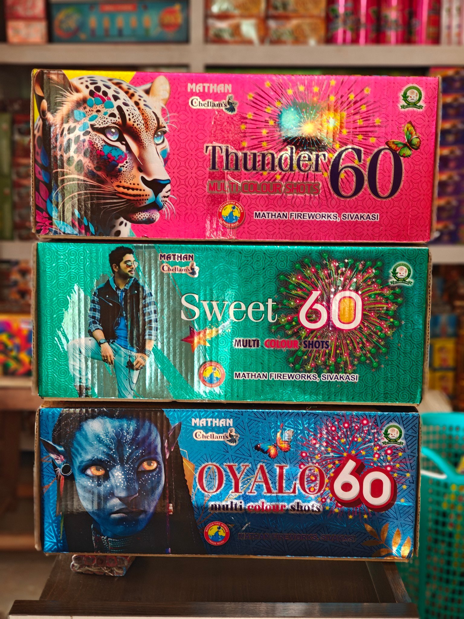 60 shot multicolour
