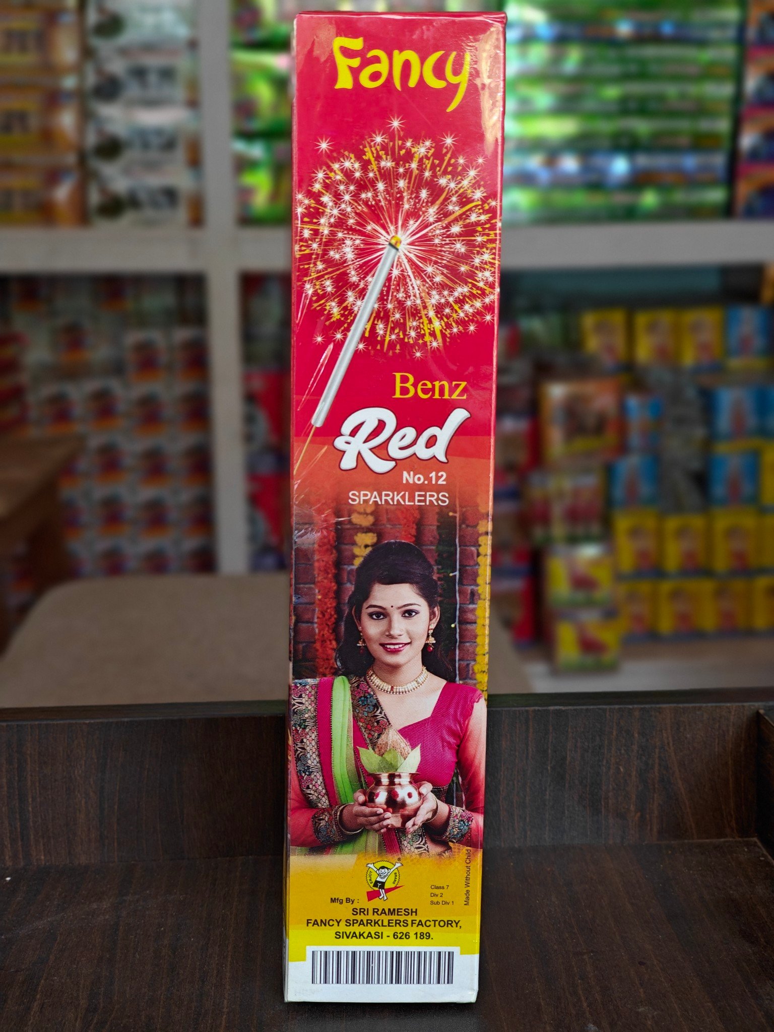 12 cm red sparklers (ramesh)