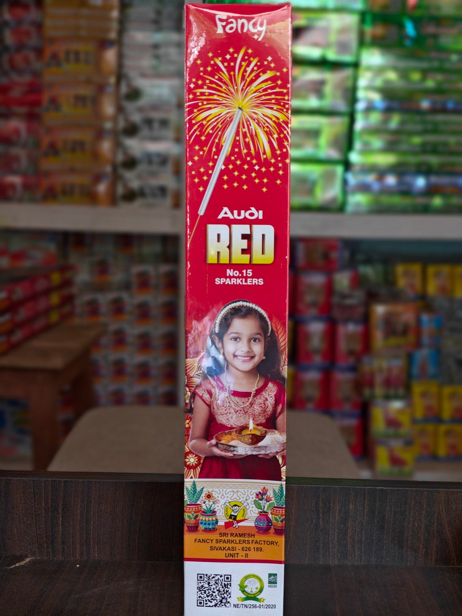 15 cm red sparklers
