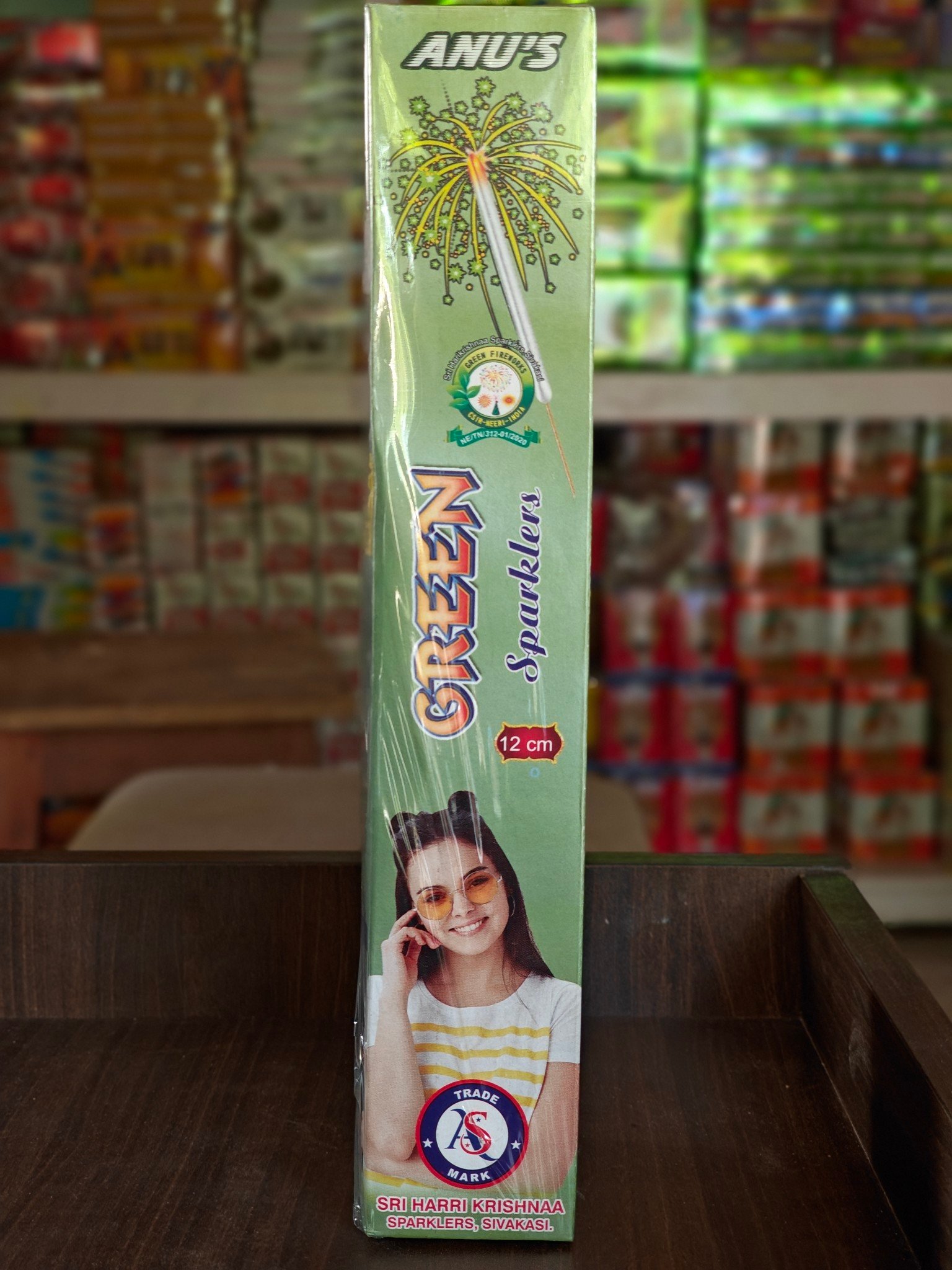 12 cm green sparklers